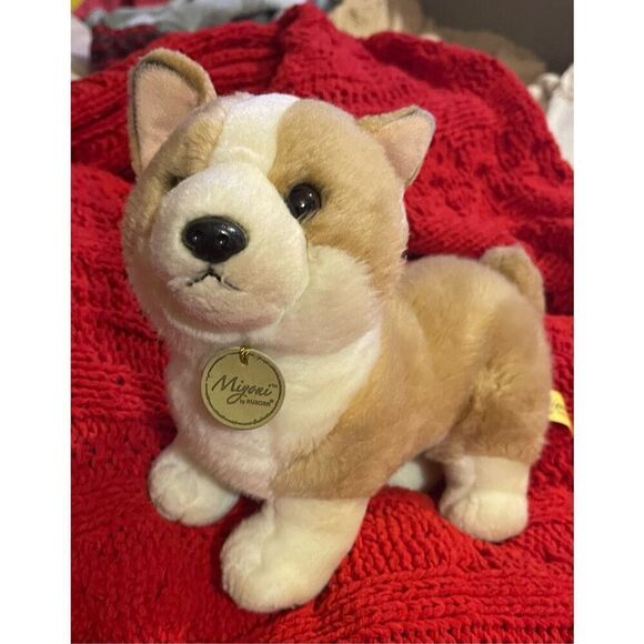 Aurora Miyoni 10” realistic looking Corgi plush dog - Picture 2 of 6